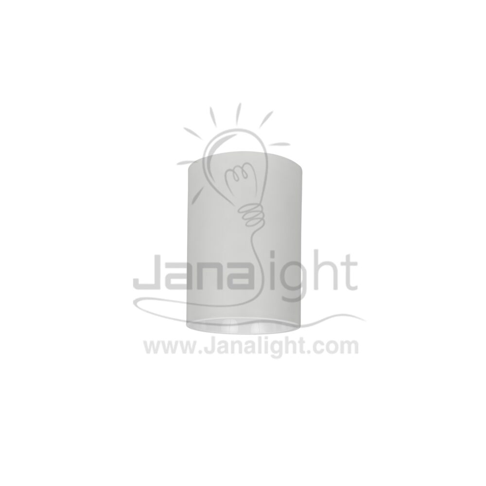 فريم سبوت سلندر فارغ مدور ابيض قلب ابيض cylinder downlight frame plastic white-white